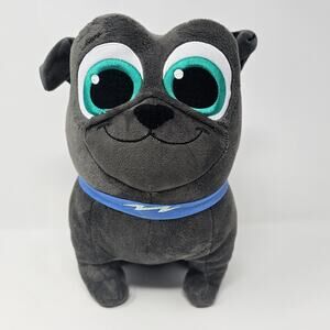 Bingo from Disney's Puppy Dog Pals 10"  Grey Push Stuffed Animal Pug Curly Tail